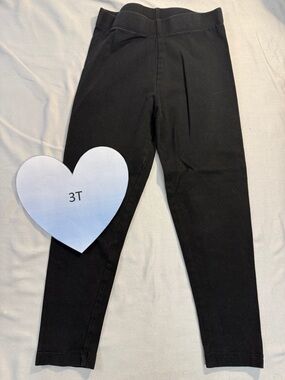 Little Earthlings - Jet Black Kids Leggings